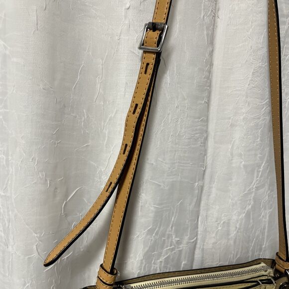 Rag & Bone Light Sand Perforated Passenger Crossbody Leather Bag - Picture 4 of 12